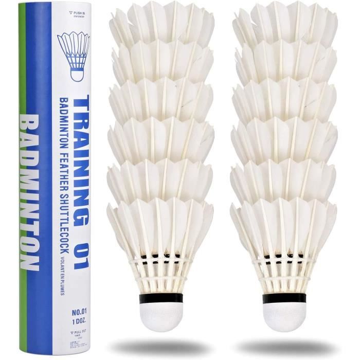 Volants Badminton Nylon YeahBoom | Lot De 10 | Durable, Trajectoire Stable | Pour Intérieur/extérieur, Sport, Famille