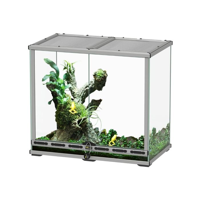 Meilleurs prix pour Terrarium Reptile - TERRATLANTIS - 68x38x60 - Verre et Aluminium - Décoration