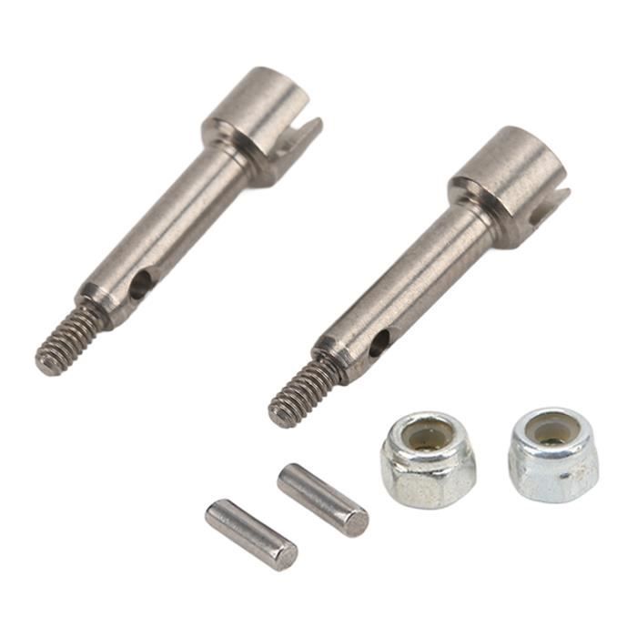 Essieu De Roue RC En Acier – 4 Pièces Compatibles HSP 1/10 (94111/94123/94107/94018) – Accessoire De Renfort Pour Voiture RC