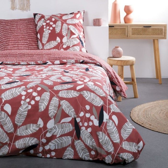 Housse De Couette Umberto Ravilli Casa – Lily Rose – 220x240 Cm – 57 Fils – ROSE