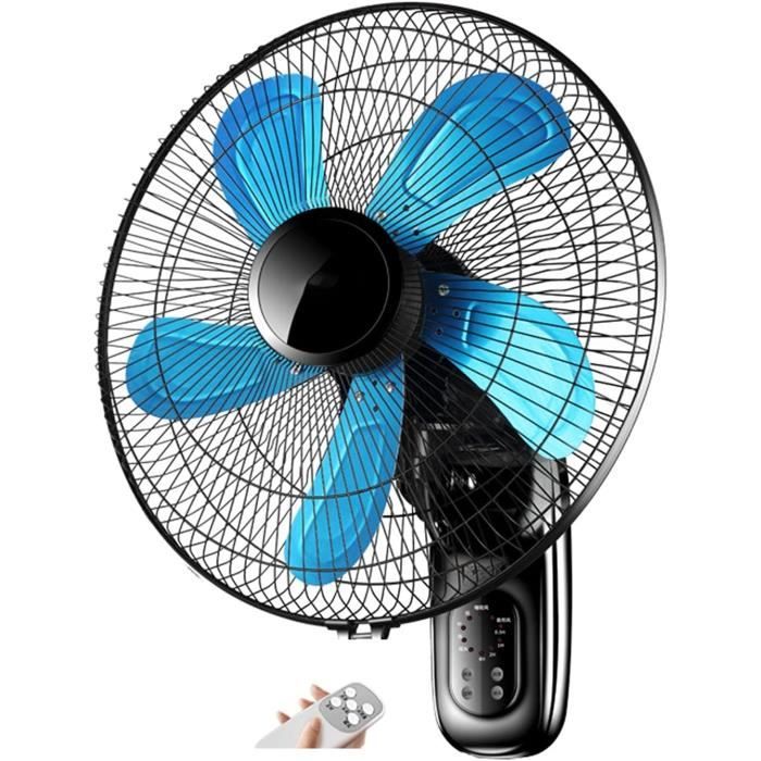 Ventilateur mural industriel à 3 vitesses avec télécommande - 46 cm - Noir Ventilateur mural industriel à 3 vitesses avec télécommande - 46 cm - Noir