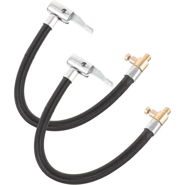 UBERMing Tuyau De Gonflage De Pneu 20 Cm Noir Flexible De Gonflage D'air Tuyau D'air Du Pneu