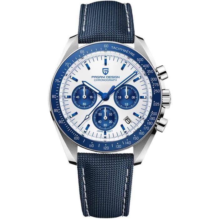 Montre Analogique À Quartz Pour Homme - En Acier Inoxydable - Étanche À 30 M - Date - Calendrier