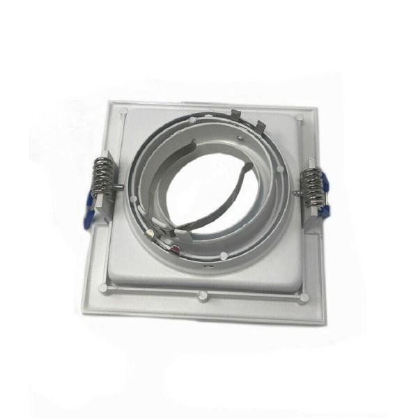 Pack 10 Faretto Da Incasso Classic Quadrato Nero Orientabile Con Portalampada Gu10 9 3x9 3 Cm 86732149