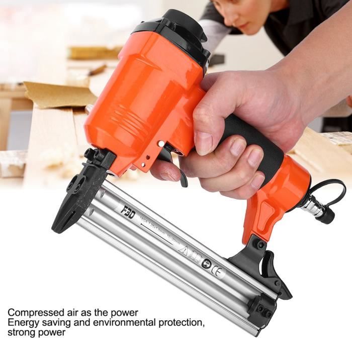 Cloueuse Pneumatique 2-en-1 Calibre 18 – Pistolet à Clous + Agrafeuse, 1000 Clous