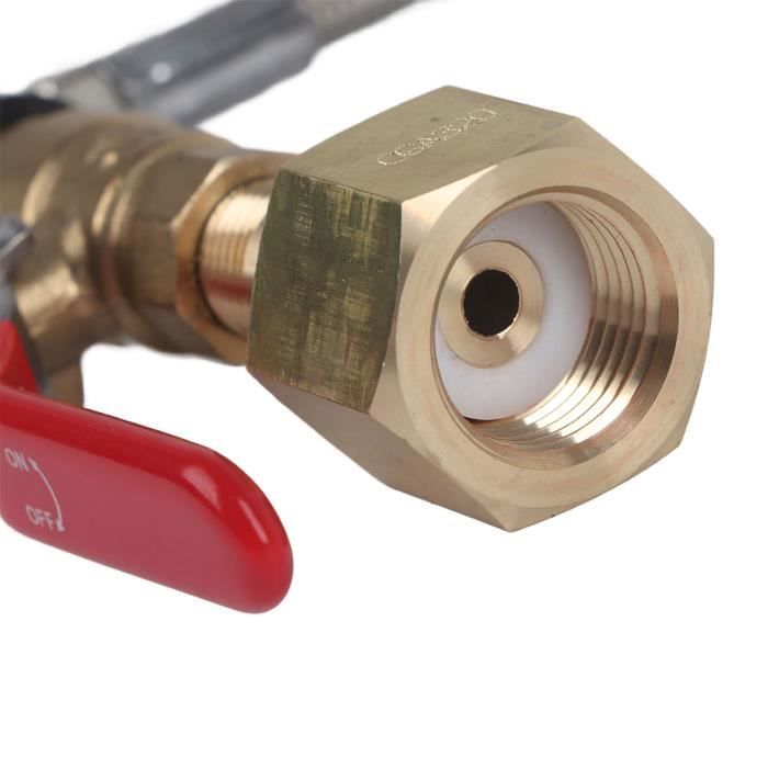 Adaptateur De Gaz Portable Avec Double Extrémité Femelle