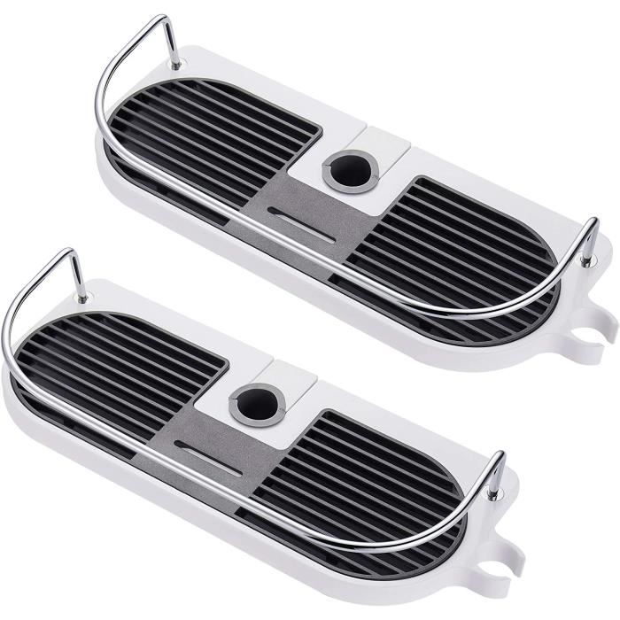 Étagère de Salle de Bain pour Douche pour Tringle de Douche Sans Perçage Bac a Douche Avec Boucle pour Support de Pomme de Douche