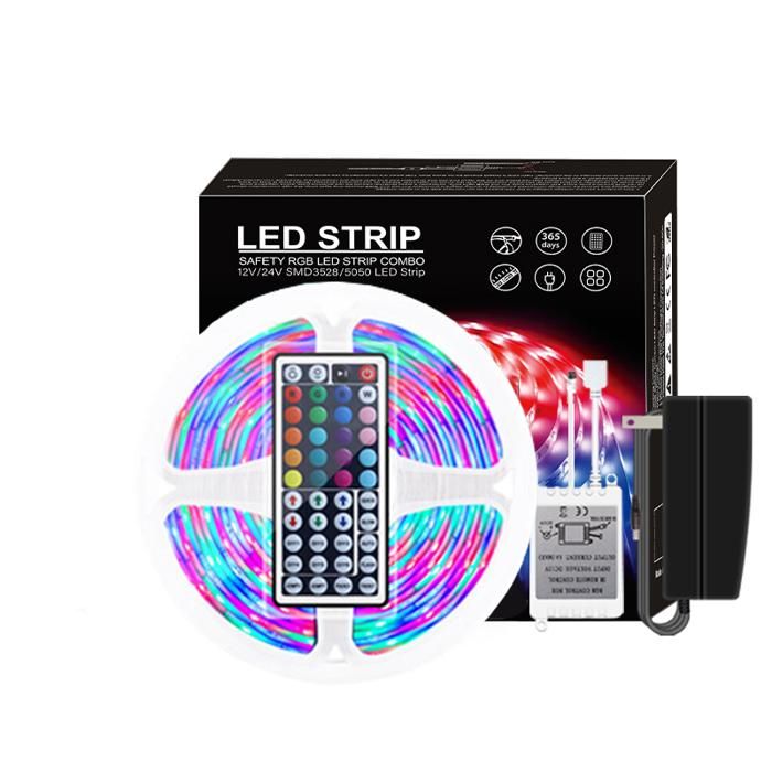 Rouleau De Ruban LED RGB 24V - 5 à 30m - Appli + Télécommande - Compatible Alexa