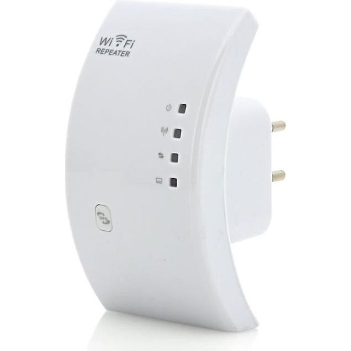 Relais Wifi Amplificateur Signal Point d'accès AP Adaptateur Mural Ethernet  WPS