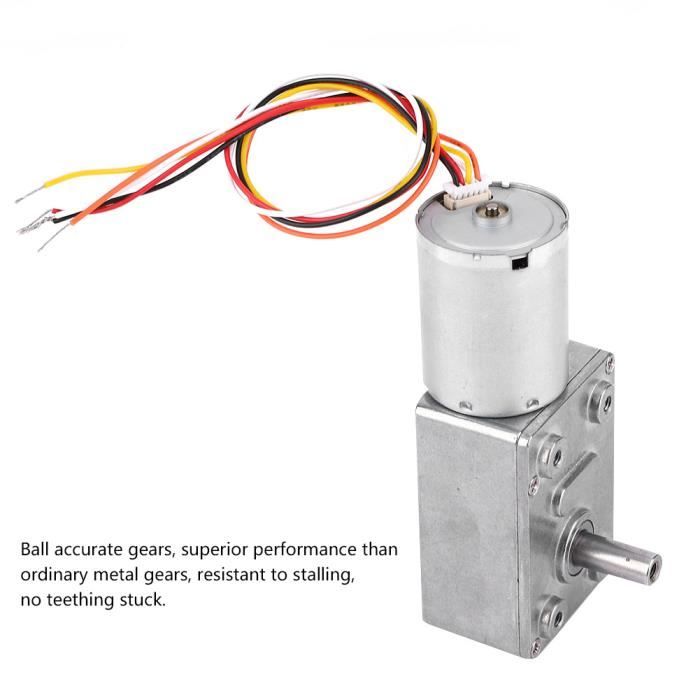 Moteur à engrenages de réduction de vitesse DC 12V Moteur de boîte de