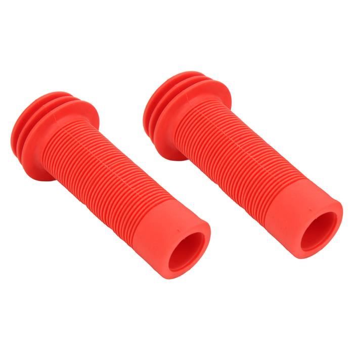 Poignées De Guidon Moto/vélo Rouge - 7/8" (22mm) - Universelles, Antidérapantes