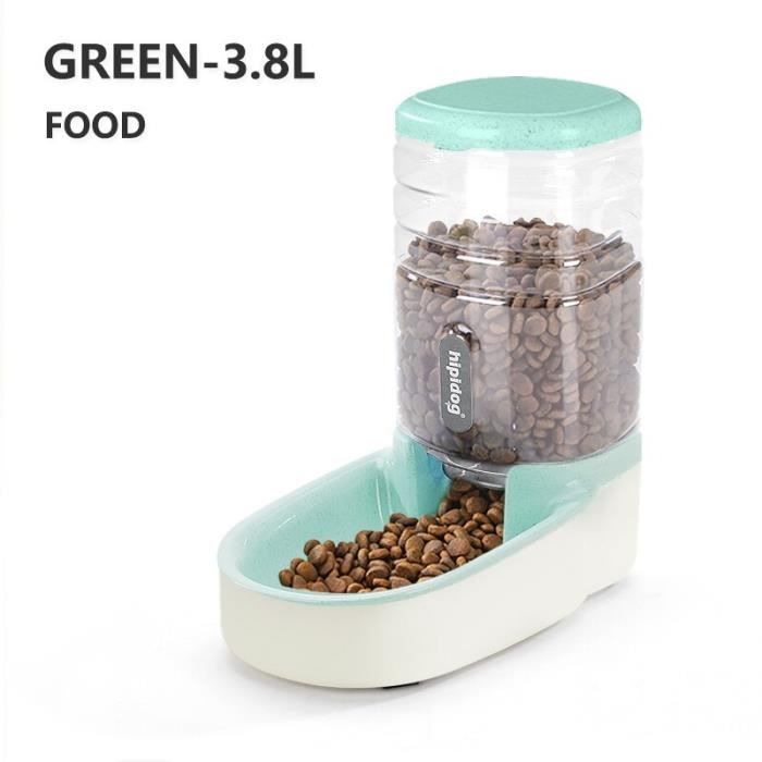 Distributeur Automatique Croquettes Et Eau Pour Chats/chiens - Sans électricité, 3.8L, Antidérapant, Pour Absences Courtes - 13