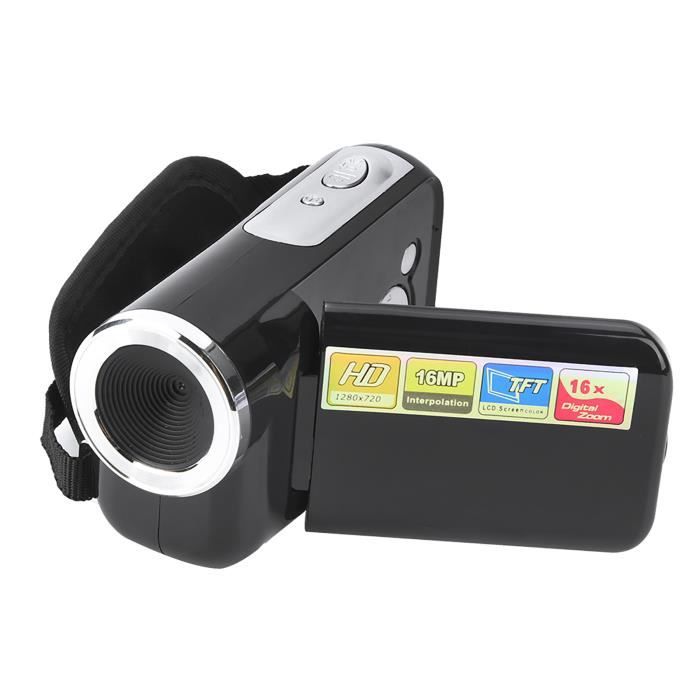 Caméscope Numérique Hd 1280x720p Zoom 16x Écran Lcd 2 Pouces 16mp Yonis