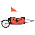 Remorque à bagages pour vélo LIA - Orange et noir - Capacité de charge 30 kg-1