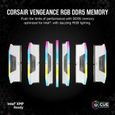 CORSAIR Vengeance RGB DDR5 - 32GB 2x16GB DIMM - 6000MHz - Unbuffered, 40-40-40-77, XMP 3.0, White Heatspreader, RGB LED, 1.35V-1