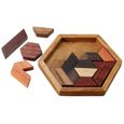 TEMPSA Puzzles En bois DIY 9PCS IQ Gamer Tangram Casse-tête Jouet-1