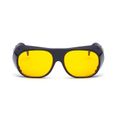 Lunettes de soleil homme vision nocturne sports de plein air cyclisme verres en verre anti-phénix Anti-UV jaune-1