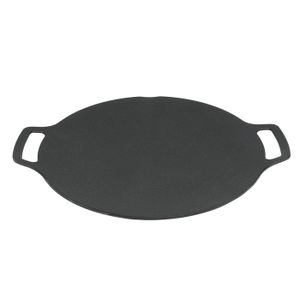 Poêle à Griller Coréenne En Fonte 30cm - Antiadhésive, Pour Barbecue Intérieur Ou Extérieur