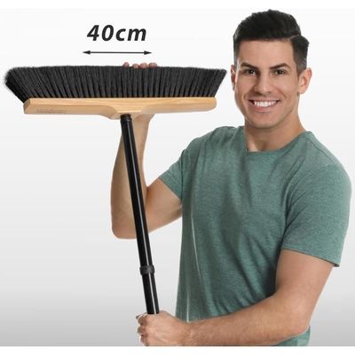 Balai Intérieur Fin Et Doux 40cm - Poils Anti-Poussière Pour Sols Lisses