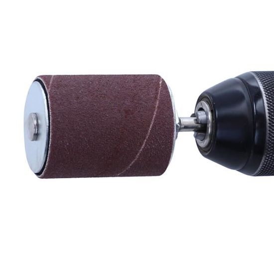 Kit 132 Pièces Tambours De Ponçage VISSQH - Pour Dremel - 3 Tailles (1/4, 3/8, 1/2 Pouce) - Abrasifs Inclus