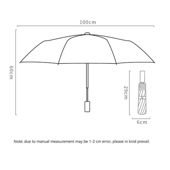 parapluie pliant,Parapluie de Voyage,Parapluie Coupe-Vent  Pliable,Conception Légère,Parapluie Solide et Portable de Pluie,pour pêche