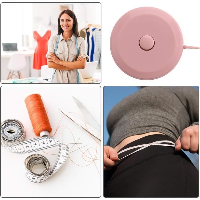 Mètre Ruban En Tissu Rétractable De 152,4 Cm Pour Couture, Loisirs