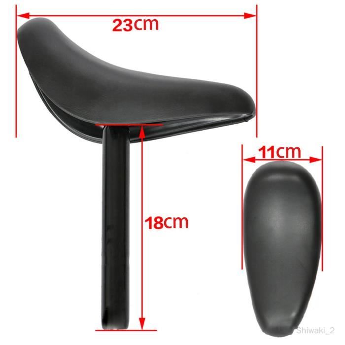 Selle De Vélo Pour Enfant Avec Tige De 22,2 Mm - Pour Draisienne 12/14 Pouces - Rembourrage Confortable - Installation Facile