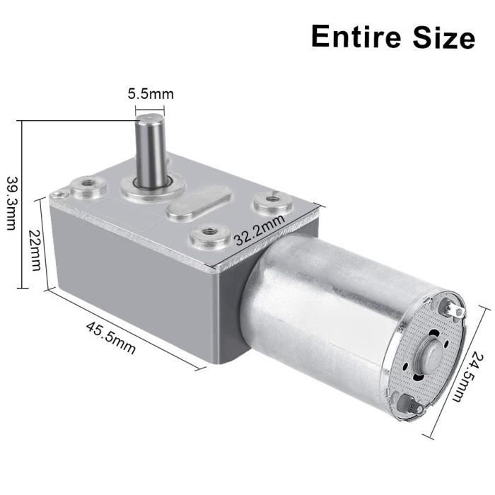 JGA25370 MOTEUR À engrenages 24V moteur DC couple élevé pour projets d