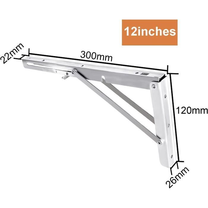 Tablette Rabattable Tablette Murale Rabattable,Equerre Etagere,Équerres De Fixation Murale ...