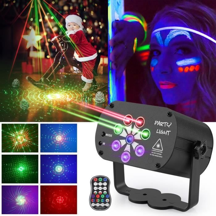 Batterie neuve intégrée - Mini lumière Disco rvb DJ LED Laser projecteur de  scène rouge bleu vert lampe USB R - Cdiscount TV Son Photo