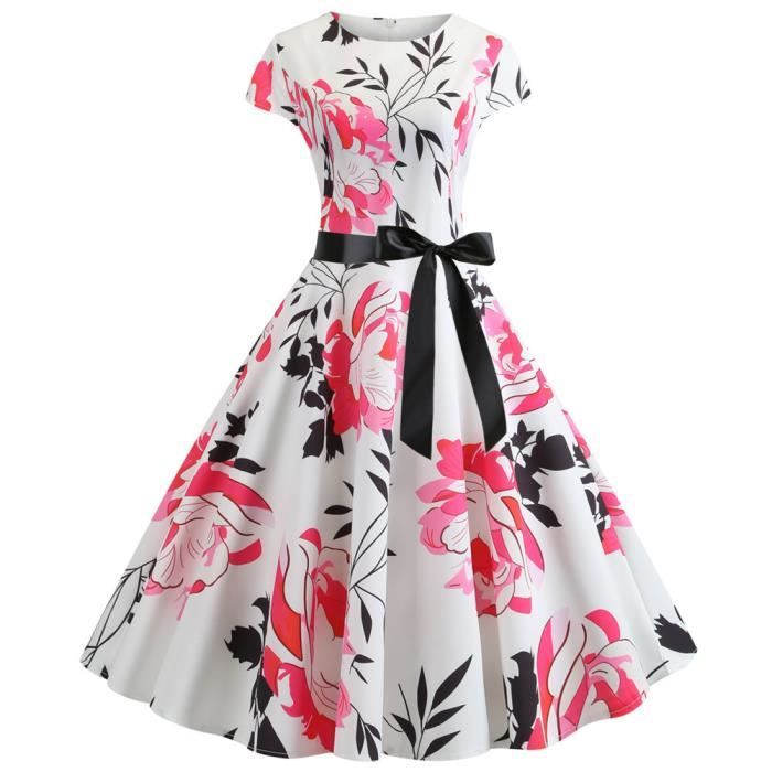 Robe droite avec ornement métallique bleu electrique femme | Morgan