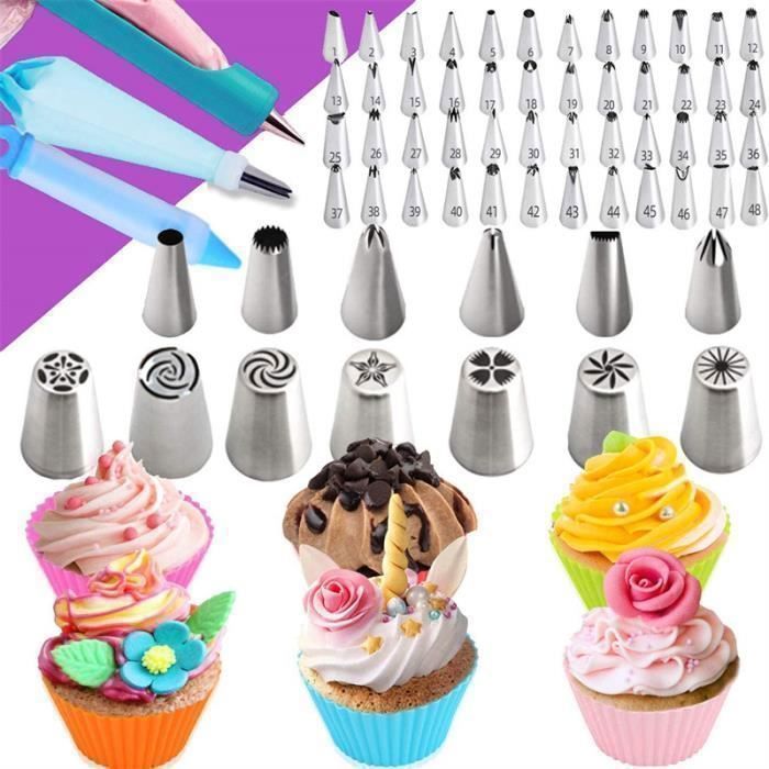 Kit Poche à Douille Pâtisserie Professionnel - 14 Pièces Lavables Réutilisables