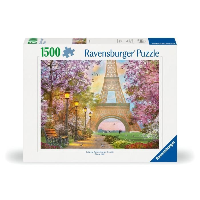 Ravensburger Puzzle 1500 Pièces – Paris, Ville Romantique – Adultes Et Enfants Dès 14 Ans – Qualité Supérieure – Réf. 80497