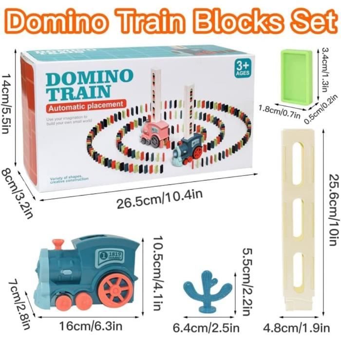 Train Domino Automatique – 307 Pièces Avec Lumière Et Musique – Dès 3 Ans – Cadeau STEM