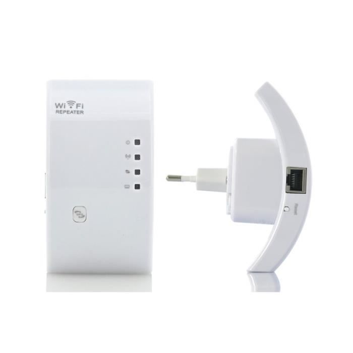 Relais Wifi Amplificateur Signal Point d'accès AP Adaptateur Mural Ethernet  WPS