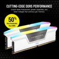 CORSAIR Vengeance RGB DDR5 - 32GB 2x16GB DIMM - 6000MHz - Unbuffered, 40-40-40-77, XMP 3.0, White Heatspreader, RGB LED, 1.35V-2