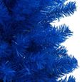 (329181) Sapin de Noël artificiel avec support Bleu 120 cm PVC DBA-2