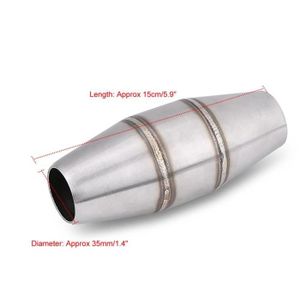 Silencieux Universel Pour Moto - DB Killer 35/42/45 Mm, Réducteur De Bruit Argent