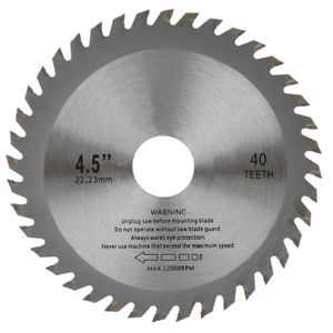 Lame De Scie Circulaire 80 Dents 160 Mm TCT Argente Pour Cuivre Fer