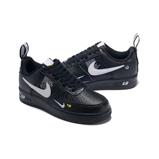 Chaussures de Basket Nike AIR Force 1 Retro University Noir Taille 42 Cdiscount Sport