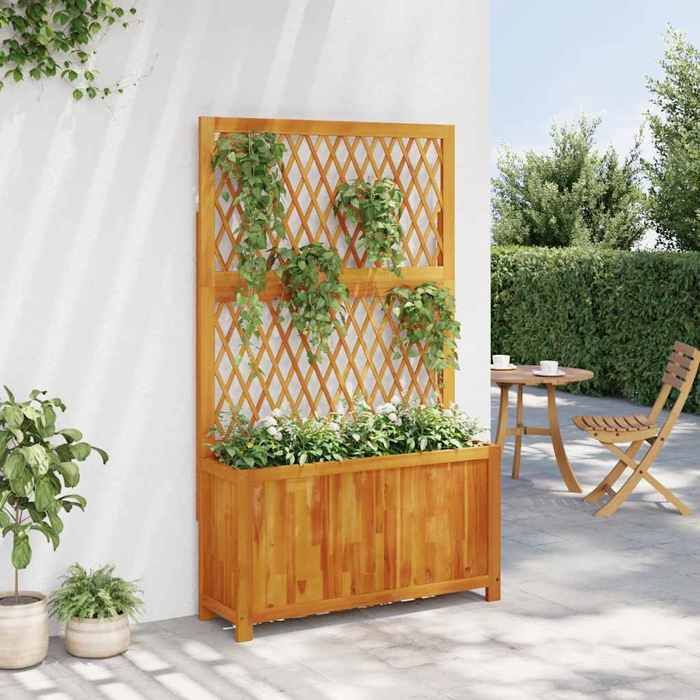 Jardinière Lit Surélevé De Jardin 100x50x36 Cm Acier Corten WVGQ6713 - 4