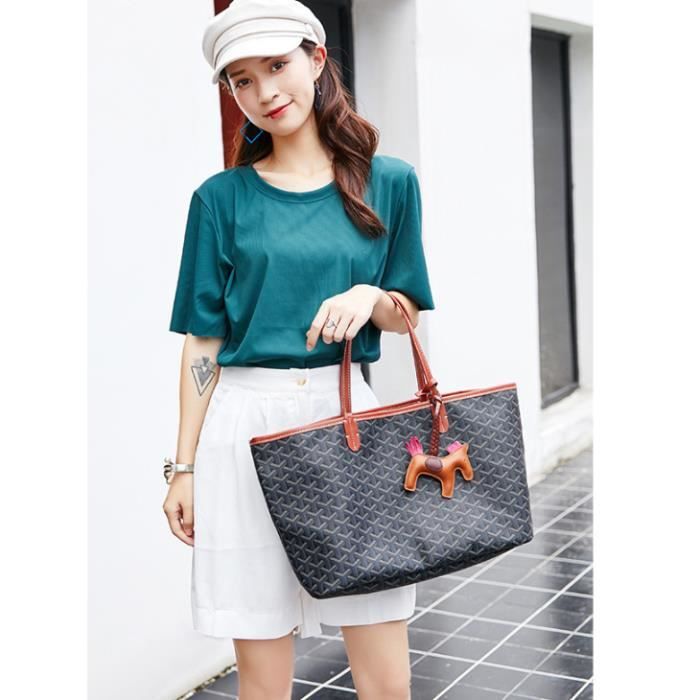 Sac à Main Femme En Simili Cuir - Bandoulière Croissant - Grand Fourre-tout
