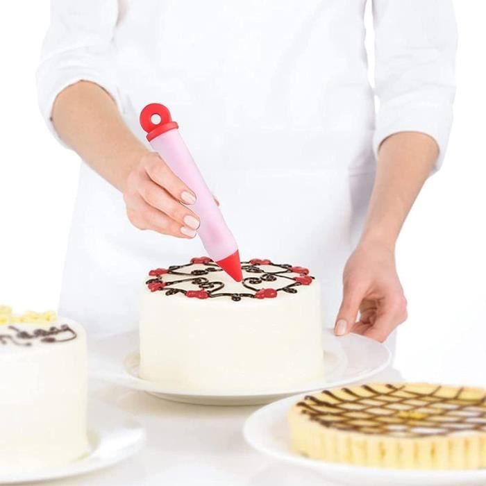 Stylo de pâtisserie glaçage Blanc - Stylo de décoration de pâtisserie