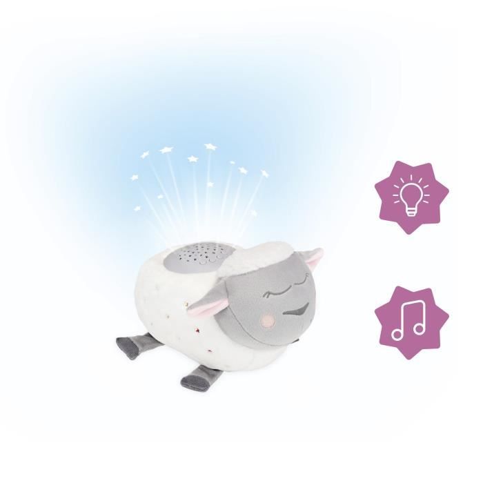 Badabulle Veilleuse Mouton Peluche - Projection d'étoiles & Berceuses -  Cdiscount Puériculture & Eveil bébé