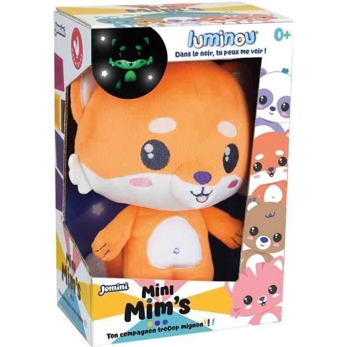 Peluche lumineuse naturelle JEMINI Luminou renard mini mim's