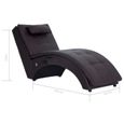 Magnifique-Fauteuil de massage Relax Massant Chaise longue de massage Relaxation Contemporain- avec oreiller Marron Similicuir🍁6126-3