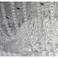 Lustre moderne Lustre à cristaux liquides Luminaires suspendus D50cm H20cm  Ronde-3