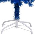 (329181) Sapin de Noël artificiel avec support Bleu 120 cm PVC DBA-3
