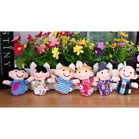 Ensemble De 6 Marionnettes à Doigts Adorables Poupées En Peluche Pour Ensemble De 6 Marionnettes à Doigts Adorables Poupées En Peluche Pour