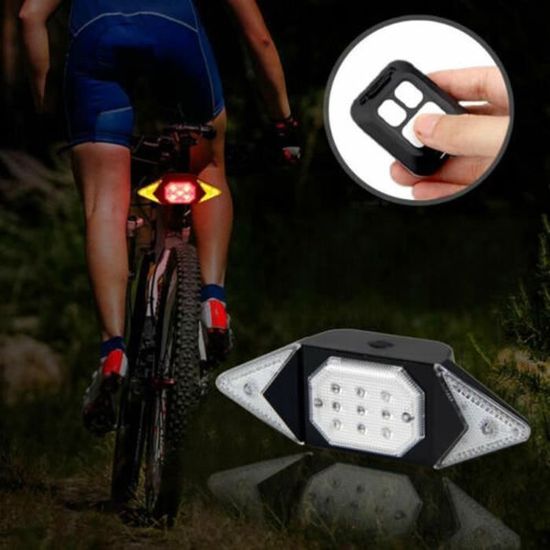 CHR Télécommande sans fil clignotant feu arrière rechargeable USB